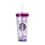 Starbucks Korea 2018 Spring Flower Glitter Double Wall Cold Cup 650ml