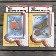 Vintage 1980 Open Door Enterprises Accents In String Birds Butterflies Wall Deco