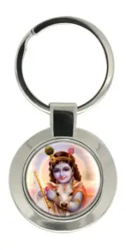 Infant Krishna Hindu Key Ring