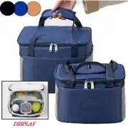 Insulated Lunch Bag Totes Cooler & Warmer Large Bento Lunch Box Bag Fr Men Women