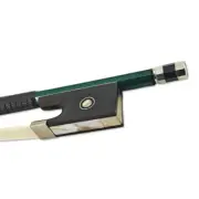 4/4 Violin Bow Carbon Fiber Natural Mongolian Horse Hair Ebony Frog Nice Inlay