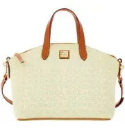 Dooney & Bourke DB MINT Tapestry Satchel Purse Shoulder Travel Everyday Bag