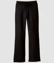 NWT $191 Bloch Kid Girls Black Casual Stretch Elastic V-Front Jazz Pants Size 6X