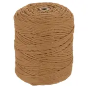 Natural Macrame Cord 3mm x 328 Yards Cotton Macrame Rope, Medium Brown