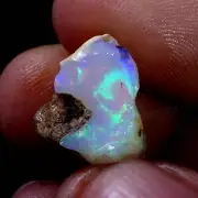 8.40 Ct Natural Multi Fire Ethiopian Welo Opal Spicemen Rough Gemston USA DEALER