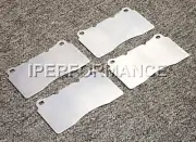 Titanium Brake Pad Shim Heat Shield Set for Chevrolet Corvette Z51 4P Br 14-19 F (for: Chevrolet)