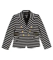 [Balmain Kids] Balmain Kids Striped blazer Y 6 black