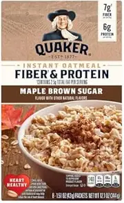 Quaker Instant Oatmeal, Maple & Brown Sugar, 12.1 Oz