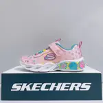 SKECHERS PRETTY PAWS 中童 粉色 魔鬼氈 發光鞋 電燈鞋 休閒鞋 319301LPKMT