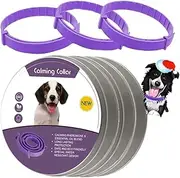 Calming Collar for Dogs, 3 Pack Collars for Dogs, Reduce Pet Anxiety with Effect Pheromone, Safe and Waterproof Calm Collar, Keep Pet Lasting Natural Calm (Adjustable 24 inch for Dog)