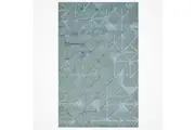 Designer Handmade Wool & Viscose Rug-Decotex 6399-Blue