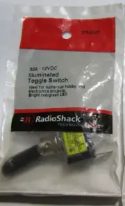 RadioShack 30A 12VDC Illuminated Toggle Switch 275-0027 New And Sealed