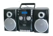 Portable CD Player Boombox with AM/FM Stereo Radio Cassette Player/Recorder A...
