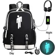 Billie Eilish Billie Eilish Pattern Usb Charging Backpack Student Schoolbag Outdoor Shoulder Schoolbag high quality