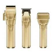 BaByliss PRO FX ONE Gold FX Clipper & Trimmer & Double Foil Shaver SET - NEW
