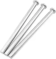 3PCS M6x100 304 Stainless Steel Hinge Pins Flat Head Solid Rivet Hinge Pin for Doors