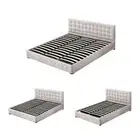 Levede Bed Frame Base With Gas Lift Storage King Queen Double Platform Fabric