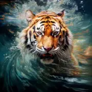 Tiger Accent & Decor Tile Lazar Studio Animal Art Backsplash OB-LAZ120-2AT