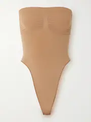 [SKIMS] SKIMS - Seamless Sculpt Strapless Thong Bodysuit - Sienna - Neutral - XL XL Neutrals