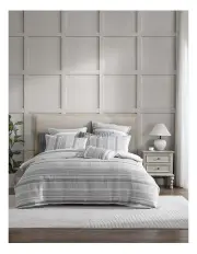 [Private Collection] Sinclair Quilt Cover Set in Silver