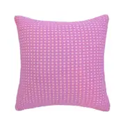 Bambury Waffle Fabric Dora Square Cushion Sofa/Couch Pillow 50x50cm Orchid