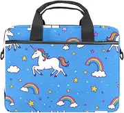 Laptop Bag for Women,Laptop Tote Bag for Women,Laptop Bag for Men,Rainbow Cloud Unicorn