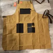 Traeger Brown Canvas/Leather Apron Size XL Wood Fired Grills