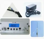ST-15B 15W 86MHz-108MHz FM broadcast transmitter PLL Fm radio + Antenna + power