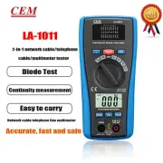 CEM LA-1011 2 in 1 LAN Tester and Multimeter AC DC Voltage