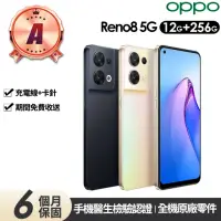 在飛比找momo購物網優惠-【OPPO】A級福利品 Reno8 5G 6.4吋(12G/