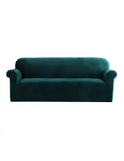 [Artiss] 4 Seater Velvet Sofa Cover in Agate Green