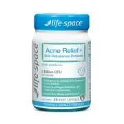 Life Space Acne Relief + Skin Rebalance Probiotic Cap X 30