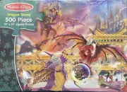 Melissa & Doug Dragon Storm Jigsaw Puzzle 500 Pc Fantasy Castle NEW SEALED