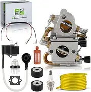 TS410 Carburetor for Stihl TS420 Concrete Cut-Off Saw for Zama C1Q-S118 Replaces 4238 120 0600 Carb with Ignition Coil