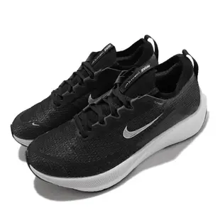 Nike 慢跑鞋 Zoom Fly 4 運動 女鞋 氣墊 舒適 React科技 避震 路跑 黑 白 CT2401-001