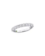 14K 1.01 ct. tw. Lab Grown Diamond & Tsavorite Ring