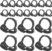 Hose Clamps Assortment, Tube Holder Fastener, Adjustable Gear Pipe Clamp, Secure Leak-Proof Design, Durable PE Construction, Garden Water Pipe Maintenance