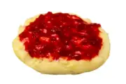 Display Fake Food Prop English Muffin With Strawberry Jam