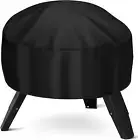 Fire Pit Cover Heavy Duty 420D Waterproof round Fire Pit Bowl Cover with Thic...