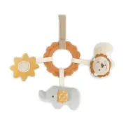 Safari and Friends Teether Ring – 8", Soft Silicone Teething Ring, Plush Toy ...