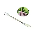 Rake with Spatula 2 in 1 Loosen Soil 2 Prong Portable Gardening Rake for