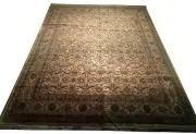 12x15 Light Gold Jaipur Wool Handmade Soft New Indian Rug B-74975