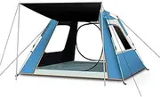 Comfortable Waterproof Family TenTWith Top Rainfly, Windproof Large Mesh Windows, Easy Setup, Portable with Carry Bag, for All Seasons D (Color : C)