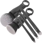 WOONEKY 5pcs Portable Makeup Brush Foundation Blush for Seamless Blending Travel Friendly Cosmetics Brushes for Professional Soft Bristles