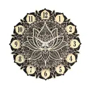 Antique Wall Clock Nautical Quartz Mandala Wooden Art clock Round Home For Gift