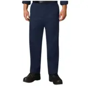 Red Kap Mens Navy Work Pants Style #PT20 Size 33W x 34L Career Construction