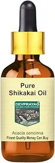 Devprayag Pure Shikakai Oil (Acacia concinna) with Glass Dropper Natural Therapeutic Grade 5ml (0.16 oz)