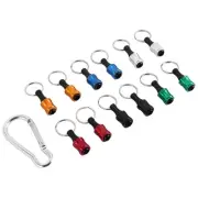 12PCS 1/4Inch Hex Shank Screwdriver Bits Holder Extension Bar Keychain3259