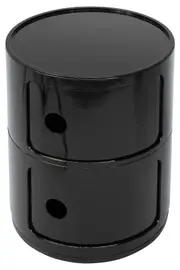 SK Designer Living Replica Anna Castelli Ferrieri Componibili Round Storage Unit 2 Tier