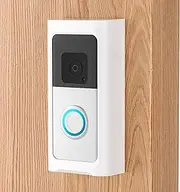 Adhesive Video Doorbell Mount,for Ring Doorbell Mount No Drill Holder Bracket for Apartment Door for Ring Battery Doorbell (2024),Battery Doorbell Plus/Pro,Video Doorbell 4/3/3Plus/ 2020 Release-White